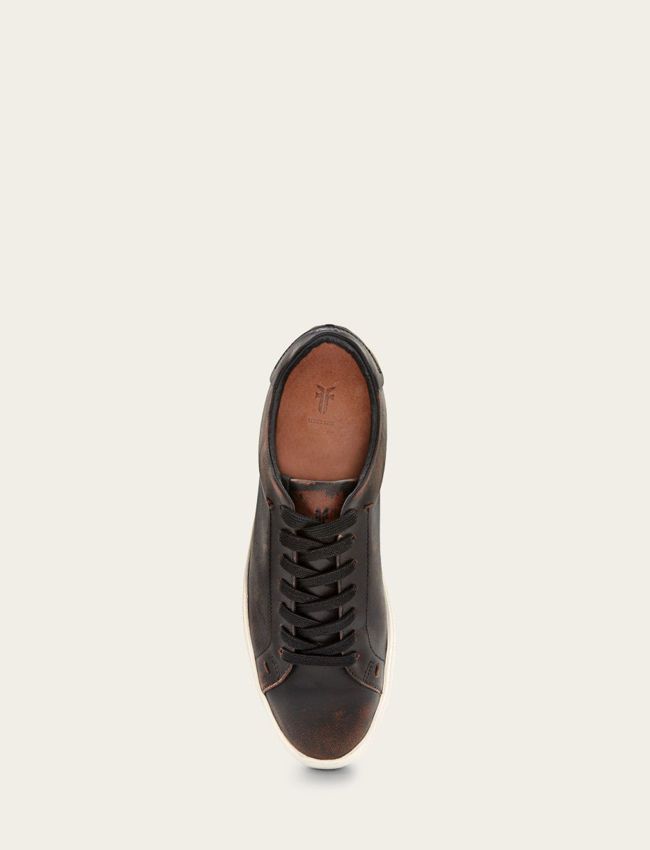 Men's Antiqued Black Astor Low Lace Slip On Sneakers Frye Near me