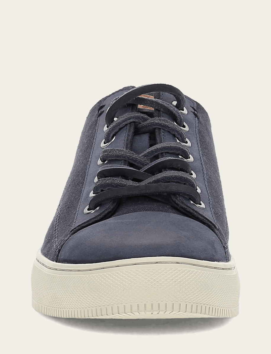 Men's Indigo Astor Cap Toe Low Lace Sneakers Frye For Sale