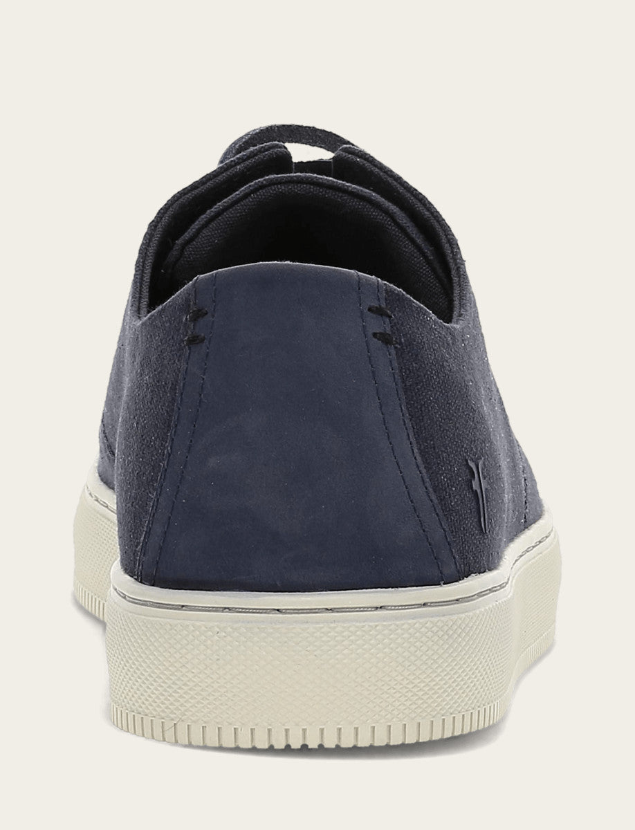 Men's Indigo Astor Cap Toe Low Lace Sneakers Frye For Sale