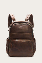 Logan Dark Brown Backpack Frye On sale