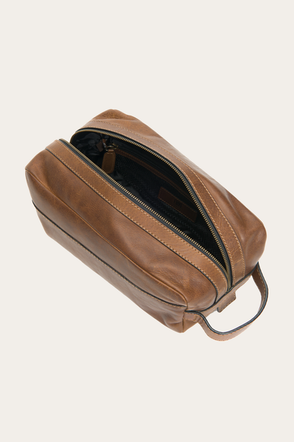 Logan Large Travel Dopp in Dark Brown Frye Outlet