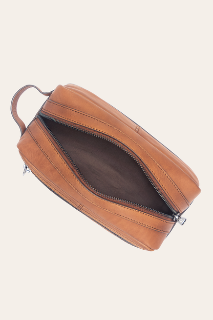 Nash Cognac Dopp Kit Frye USA