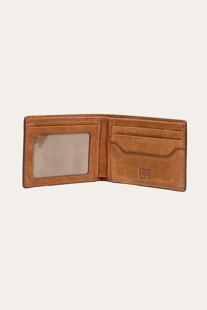 Logan Nubuck Cognac Money Clip Card Case Frye Online