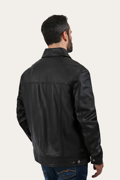 Black Baxter Trucker Jacket Frye Near me
