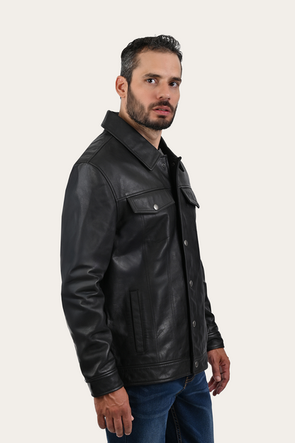 Black Baxter Trucker Jacket Frye Near me