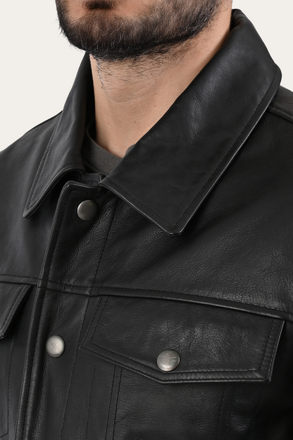 Black Baxter Trucker Jacket Frye Near me