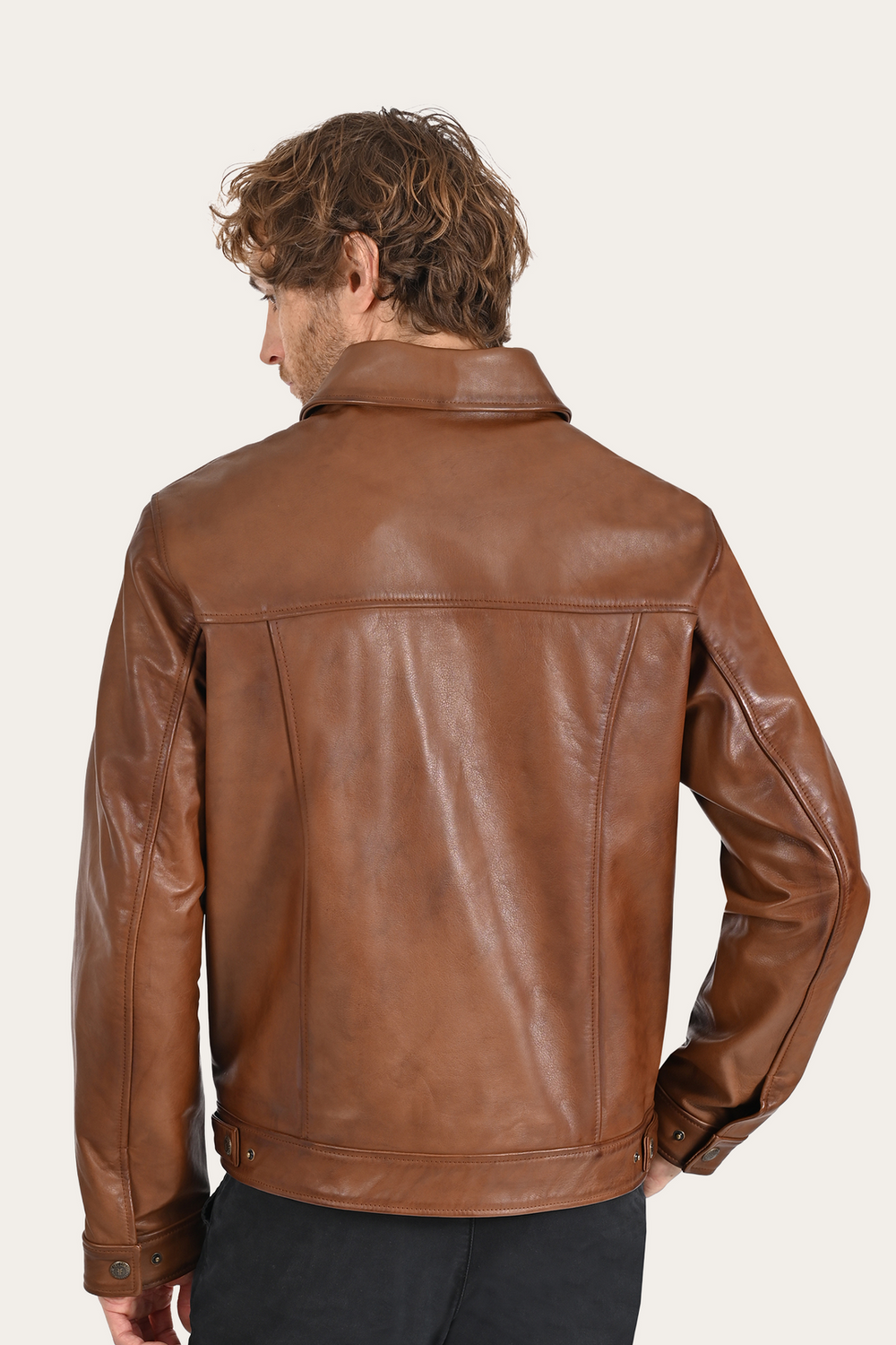 Brown Baxter Trucker Jacket Frye