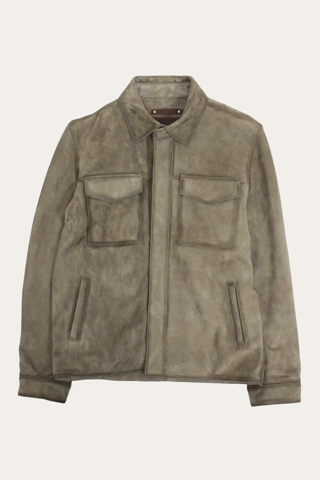 Men’s Taupe Brock Suede Utility Shacket Frye Online