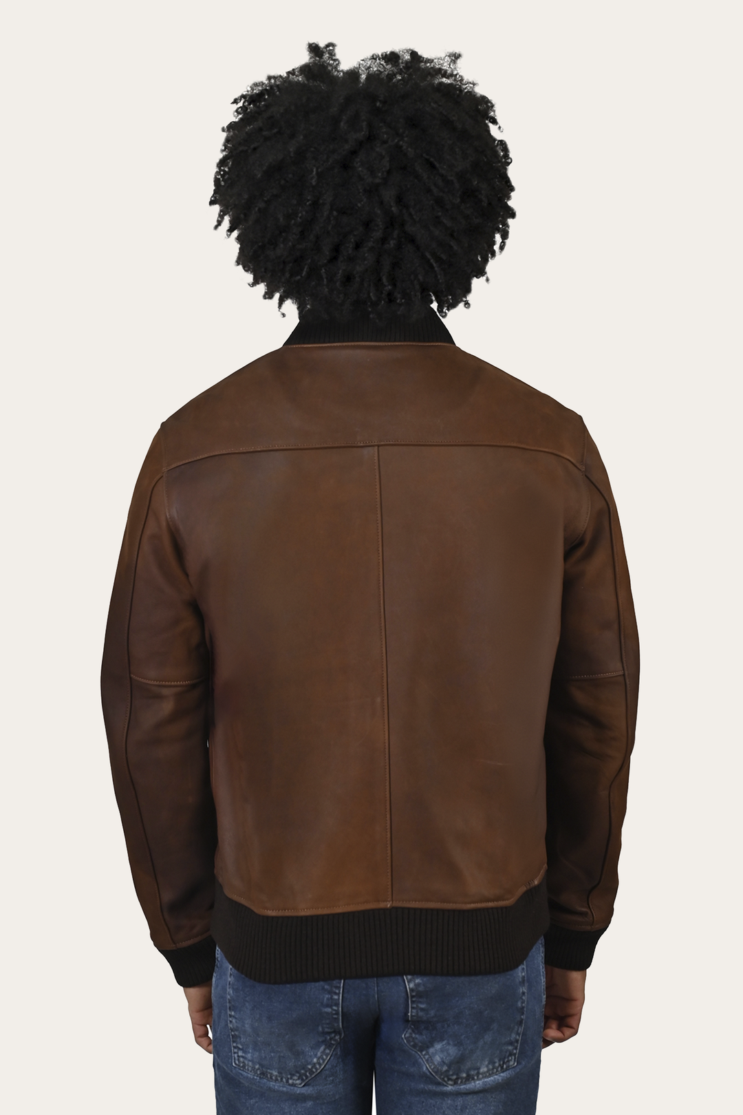 Men’s Cognac Clay Leather Bomber Jacket Frye Discount