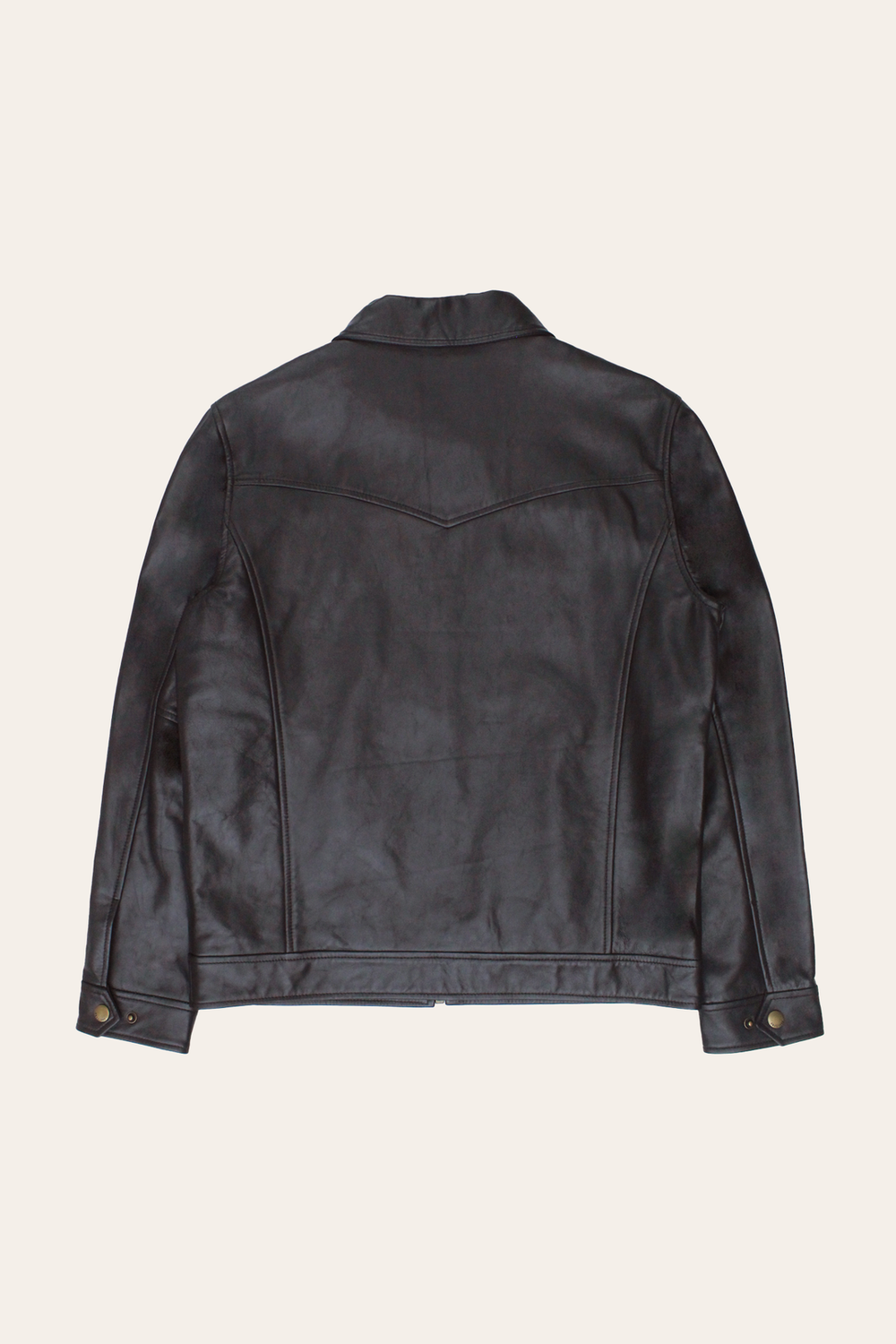 Men’s Dark Brown Kentucky Trucker Leather Jacket Frye Online