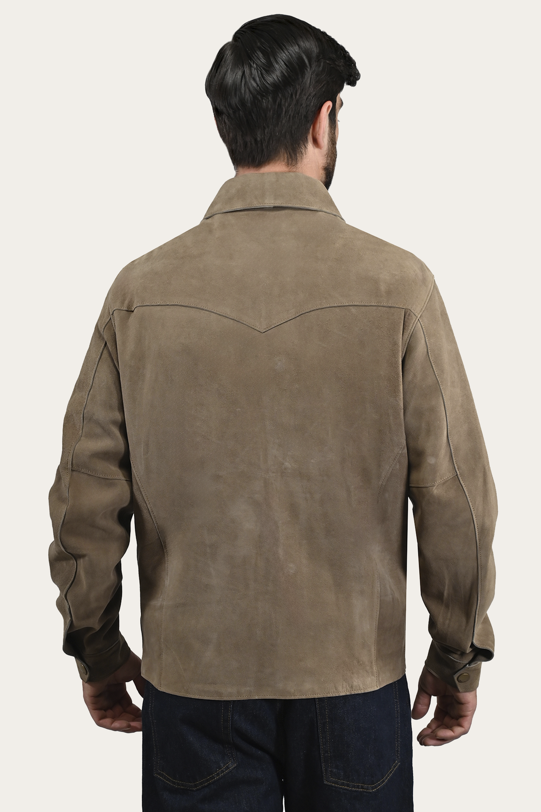 Men’s Taupe Judd Suede Shacket Frye Discount