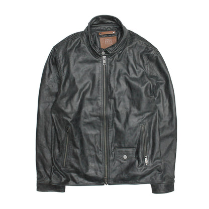 Men’s Black Lawton Modern Nappa Biker Jacket Frye For Sale