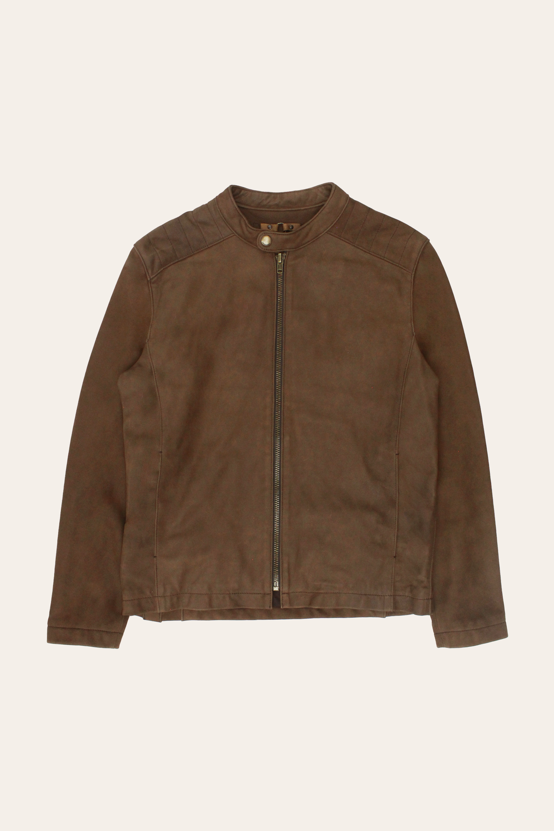 Men’s Tobacco Desert Racer Leather Jacket Frye On sale