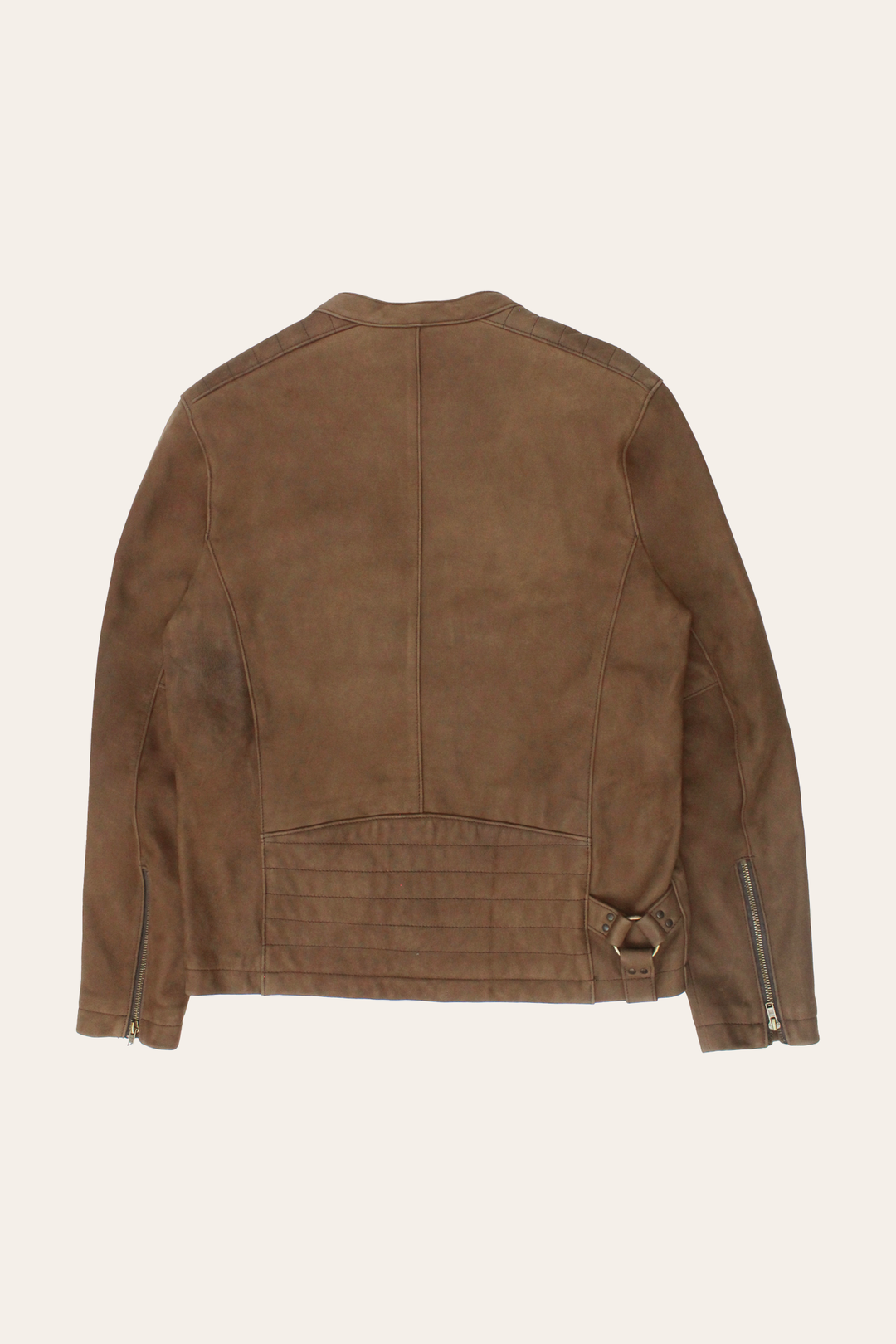 Men’s Tobacco Desert Racer Leather Jacket Frye On sale