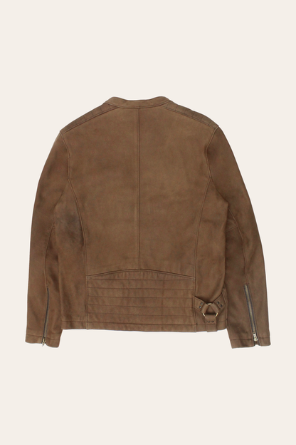 Men’s Tobacco Desert Racer Leather Jacket Frye On sale