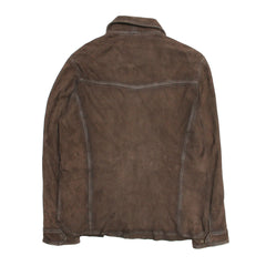 Men’s Dark Brown Brody Suede Shacket Frye