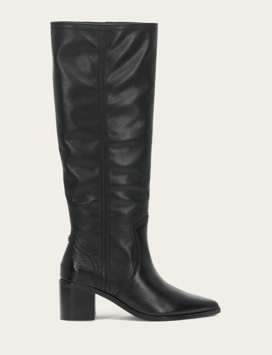 Women's Black Sadie Softy Tall Booties Frye