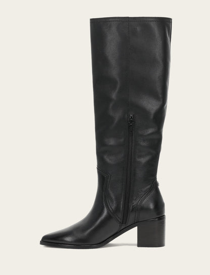 Women's Black Sadie Softy Tall Booties Frye