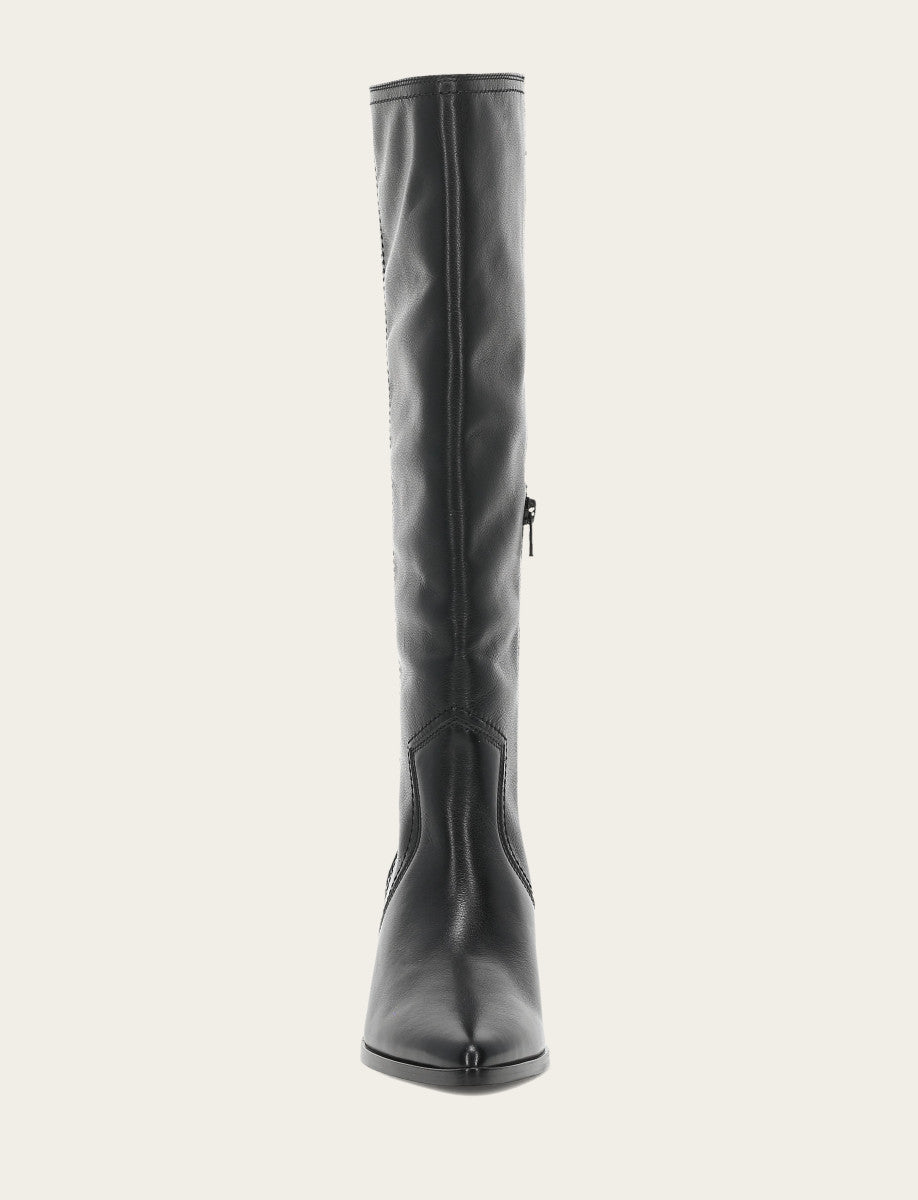 Women's Black Sadie Softy Tall Booties Frye