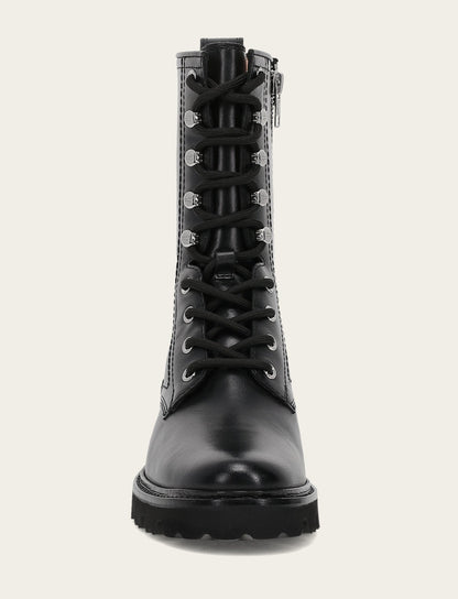 Women's Black Olivia Combat Boots Frye Sale