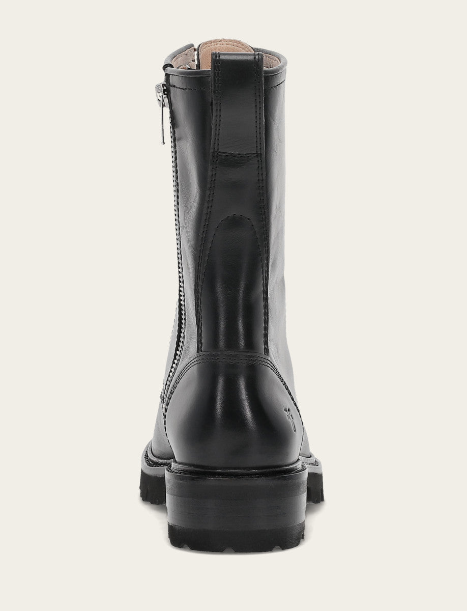 Women's Black Olivia Combat Boots Frye Sale