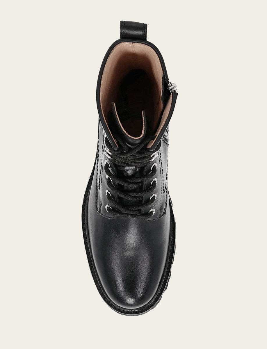Women's Black Olivia Combat Boots Frye Sale