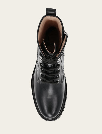 Women's Black Olivia Combat Boots Frye Sale