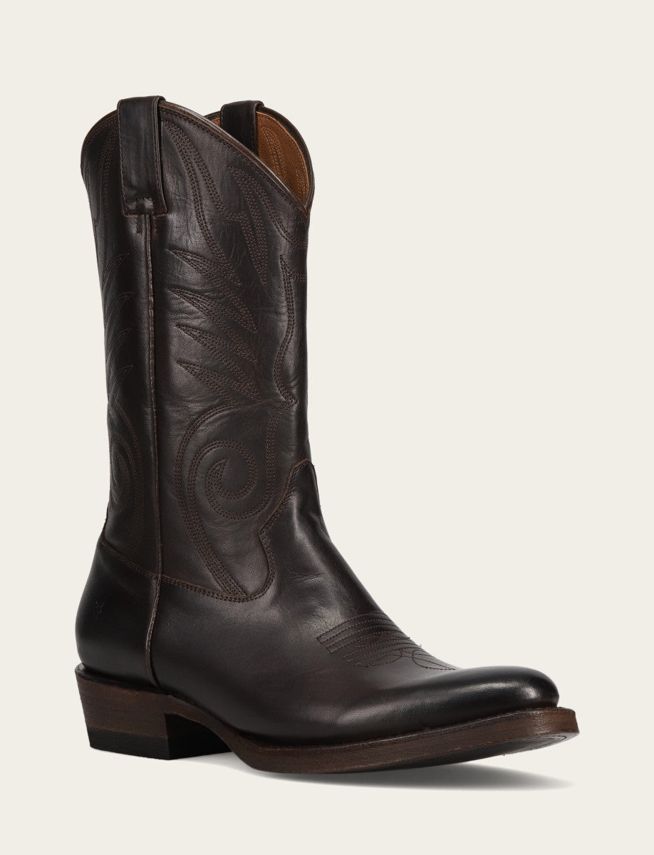 Men's Chocolate Grady Vintage Stitch Western Boots Frye us