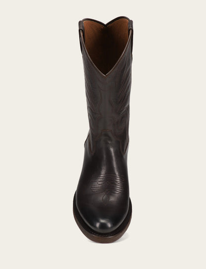Men's Chocolate Grady Vintage Stitch Western Boots Frye us